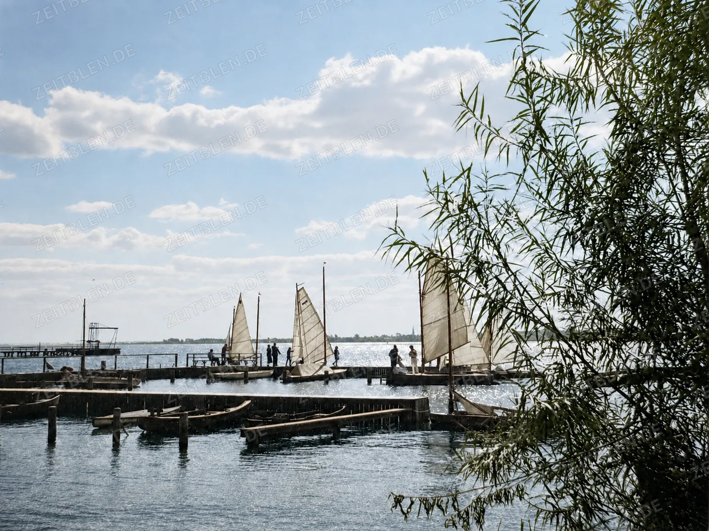 Segelboote im Hafen der Prenzlauer Segler