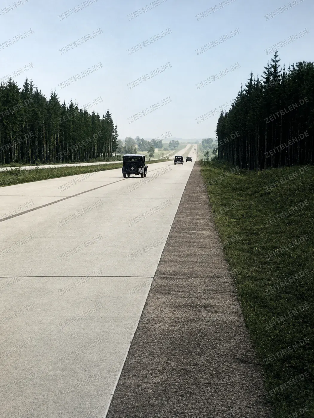 Reichsautobahn im Hofoldinger Forst