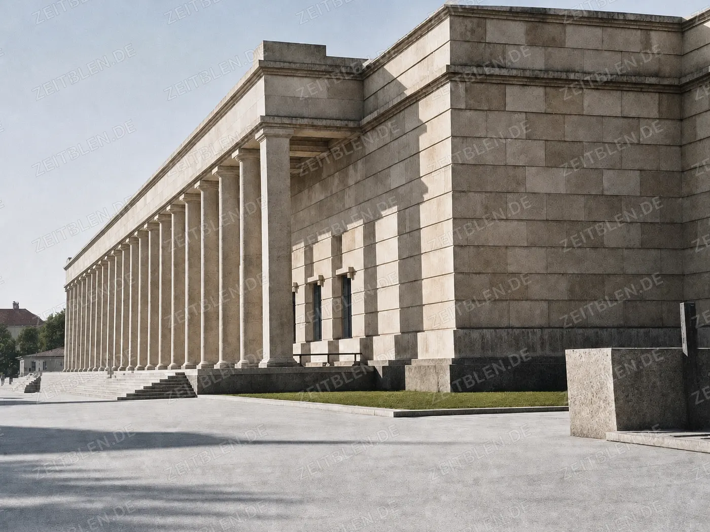 Baudetail am Haus der Deutschen Kunst in München