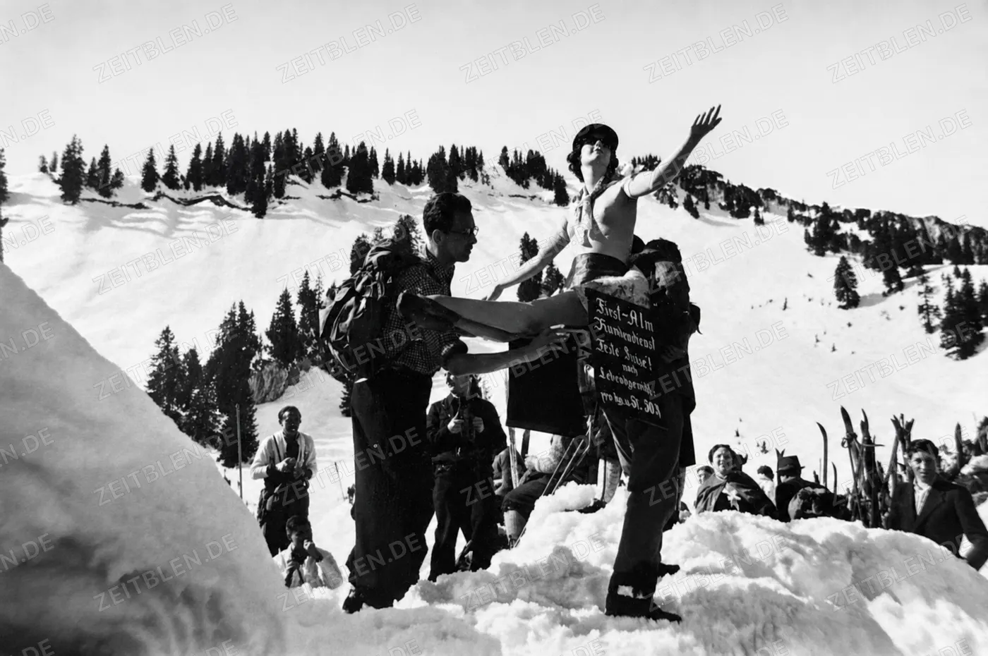 „First-Alm Zimmerdienst“ beim Skifasching