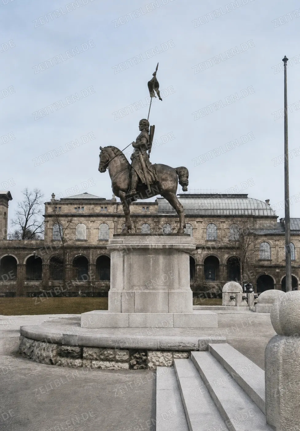 Reiterstandbild Ottos I. vor dem Bayerischen Armeemuseum