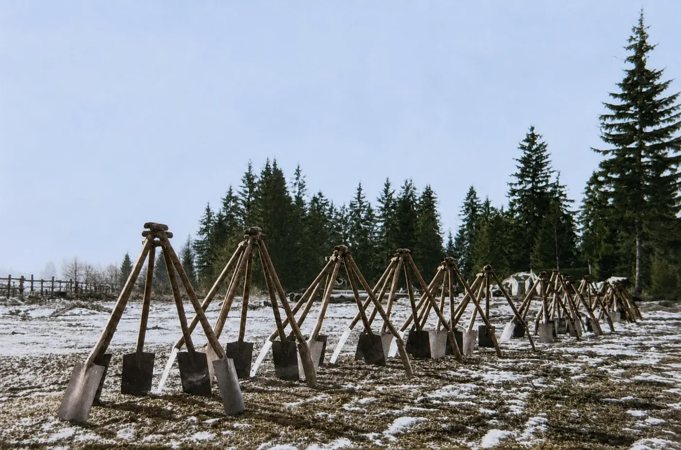 Werkzeugpyramiden während einer RAD-Arbeitspause