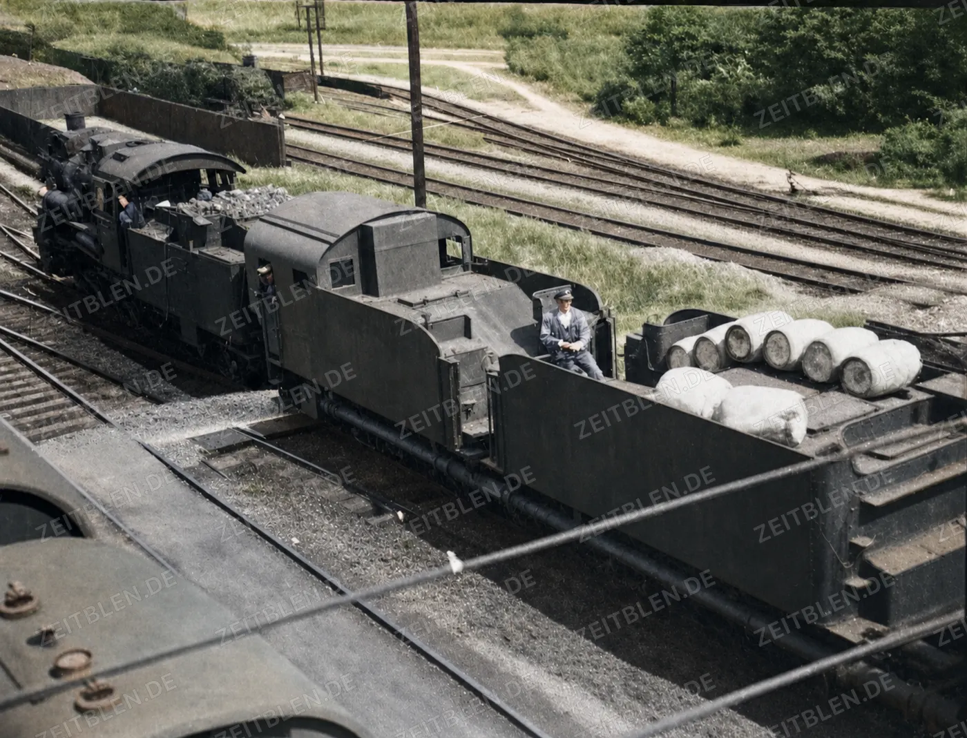 Giftsprengzug der Reichsbahn zur Unkrautbekämpfung