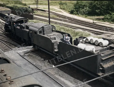 Giftsprengzug der Reichsbahn zur Unkrautbekämpfung