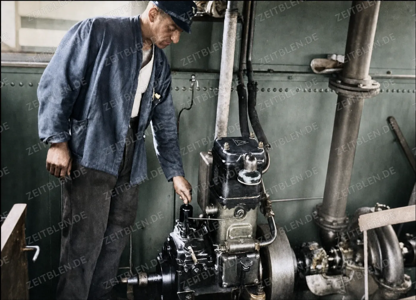 Pumpenanlage im Reichsbahn-Unkrautsprengzug