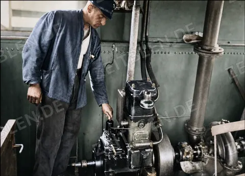 Pumpenanlage im Reichsbahn-Unkrautsprengzug