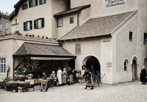 Gemüsestand am Traunsteiner Heimathaus
