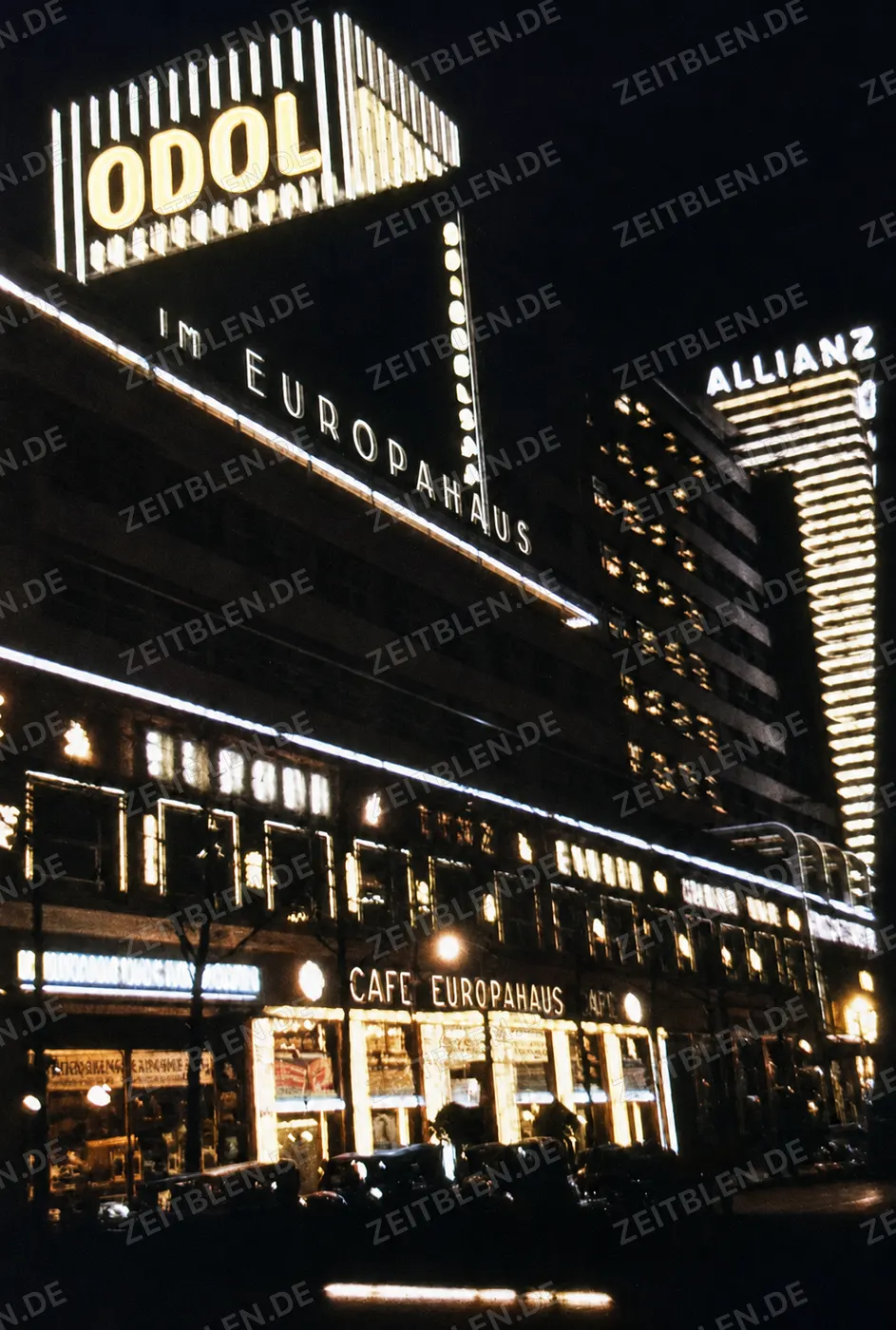 ODOL- und Allianz-Reklame am Europahaus