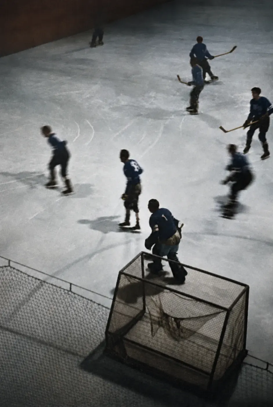 Eishockeyspiel SC Riessersee gegen HC Davos, 1936