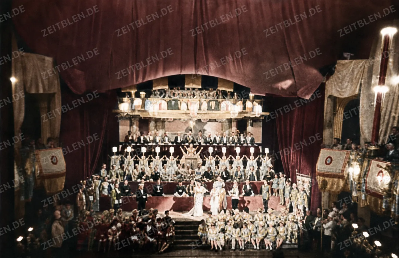 Festbühne einer Faschings-Inthronisation, 1937