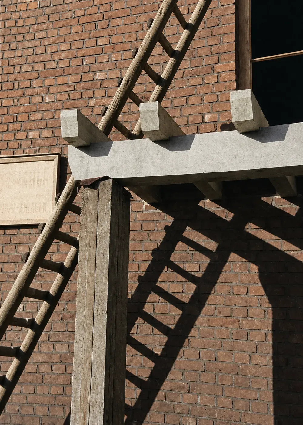 Dach- und Fachwerkdetail eines Siedlungshauses, Düsseldorf 1937