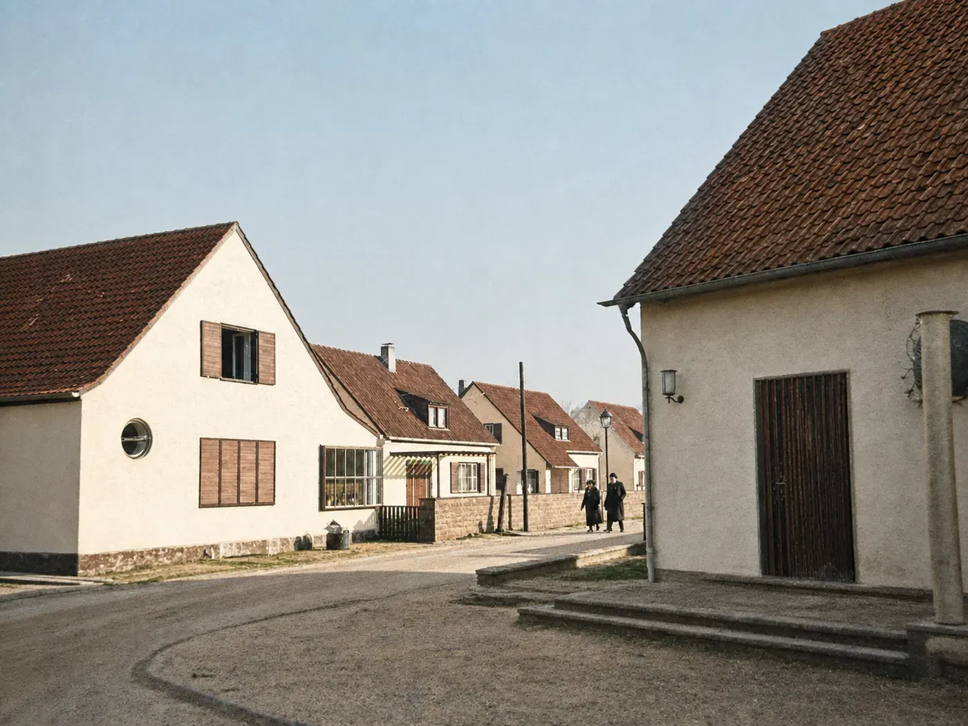 Wohnstraße der damaligen „Schlageter-Siedlung“, Düsseldorf 1937