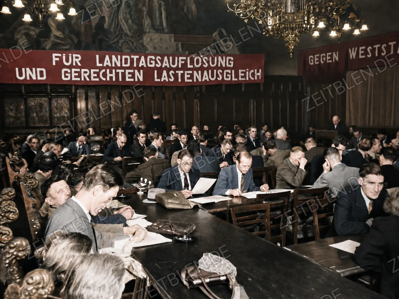 Außerordentliche Landesversammlung der KPD Bayern gegen den Weststaat