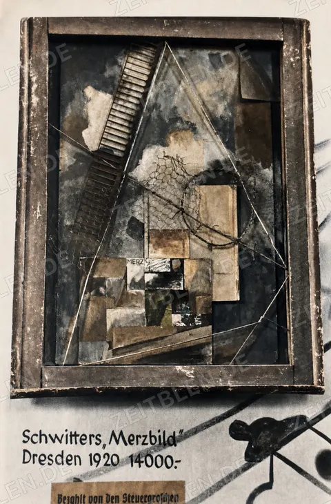 Kurt Schwitters’ „Das Merzbild“ in der Dresdner Ausstellung „Entartete Kunst“