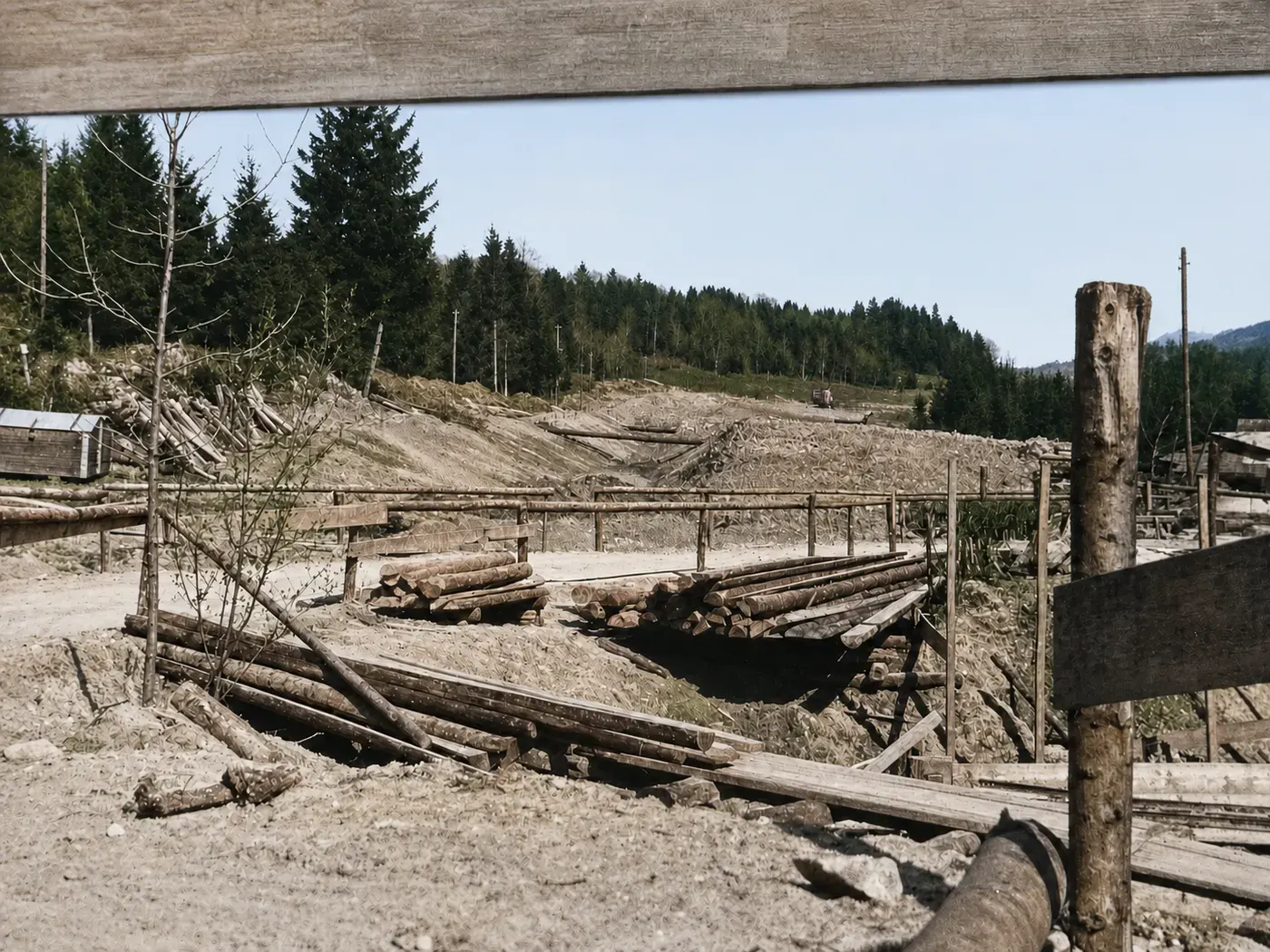 Baustelle der Reichsautobahn bei Frasdorf