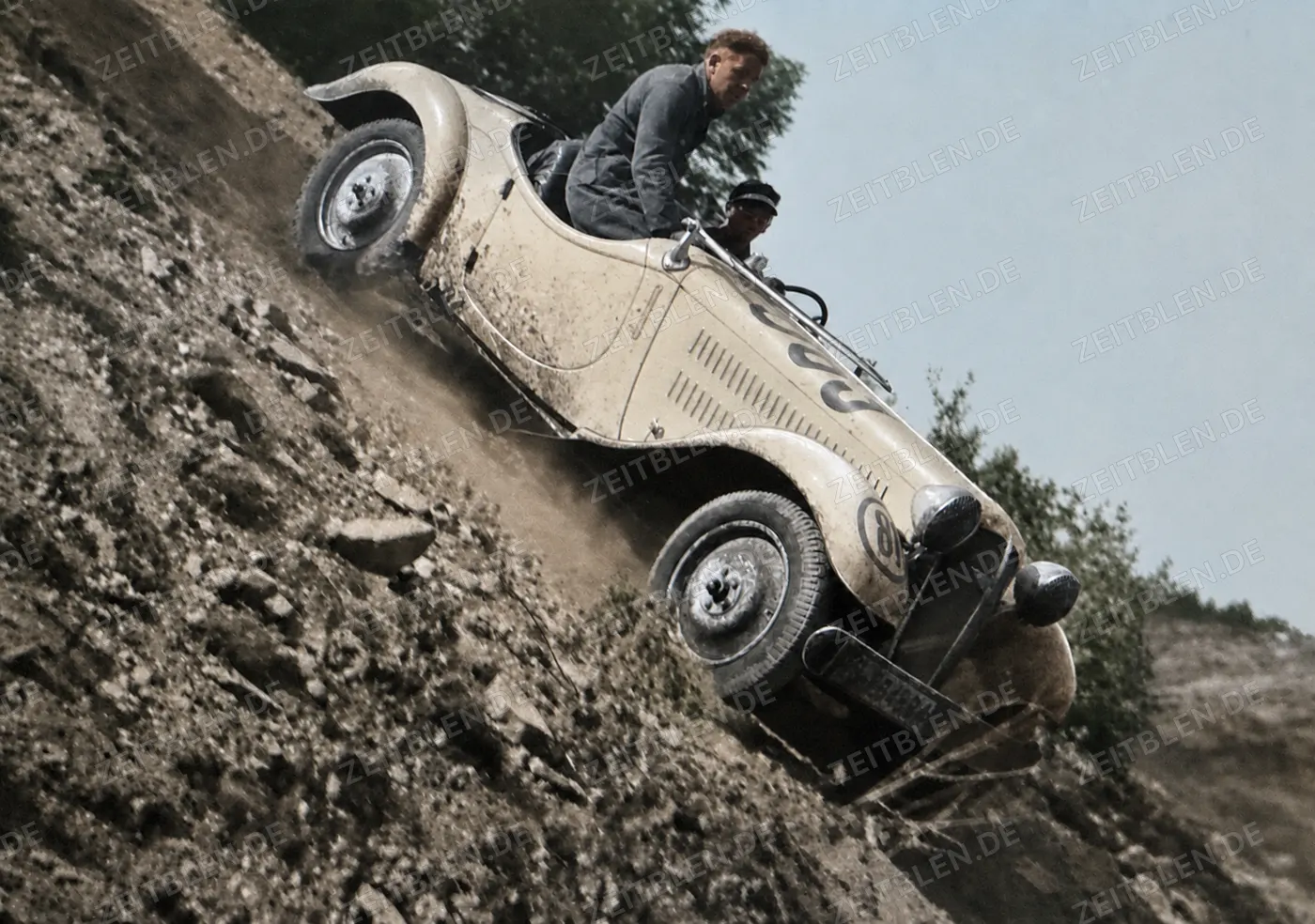 Hanomag Rekord bei einer Geländesportfahrt