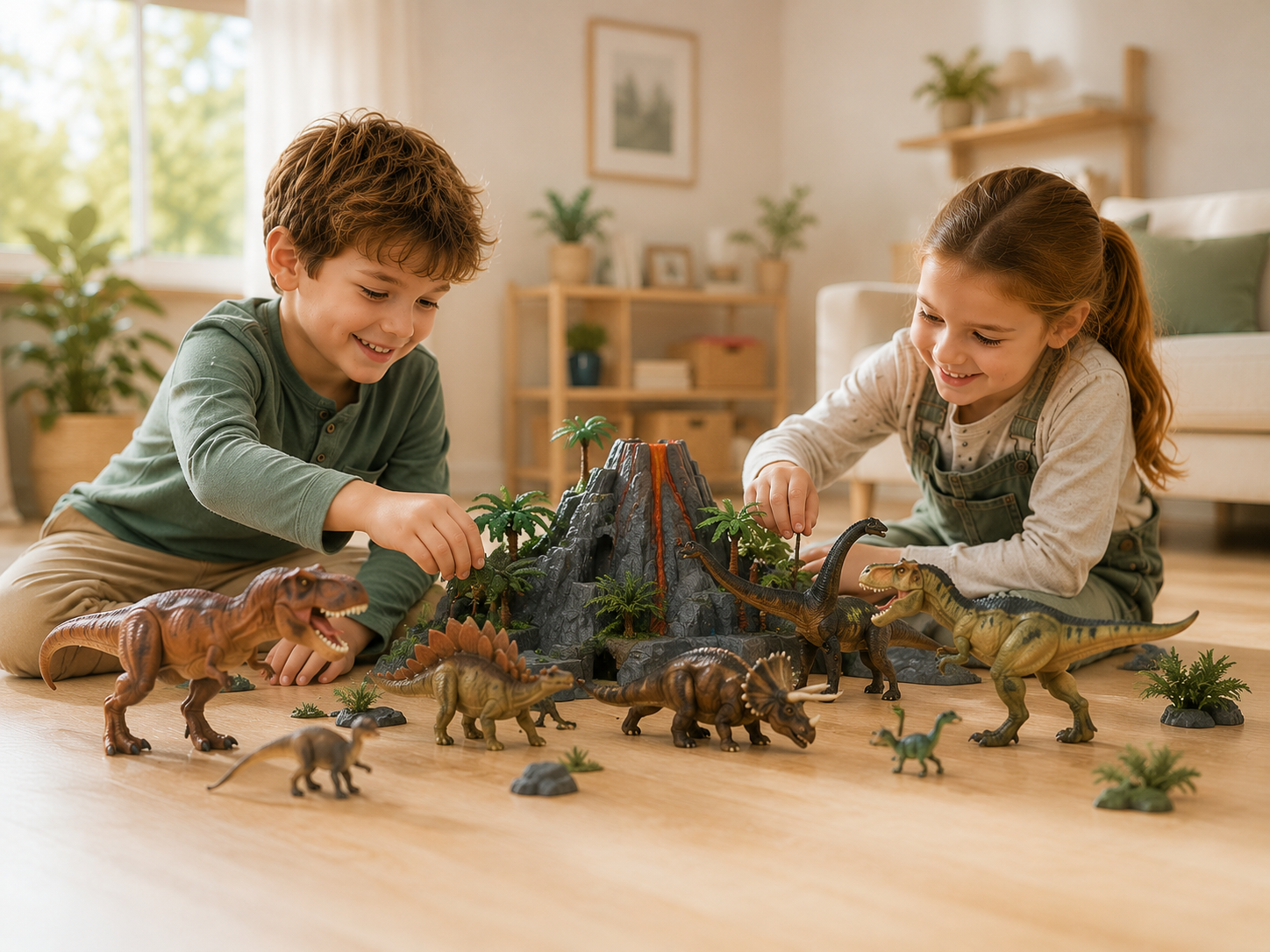 Highly detailed dinosaur figures.