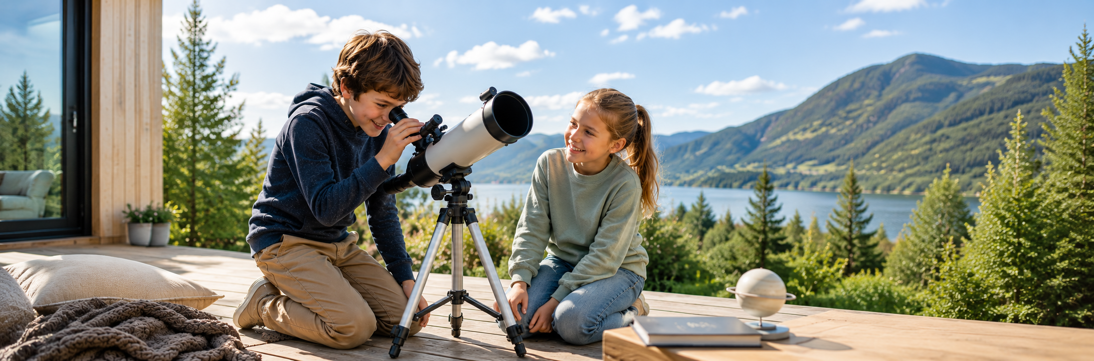 Beginner telescope for exploring the night sky.