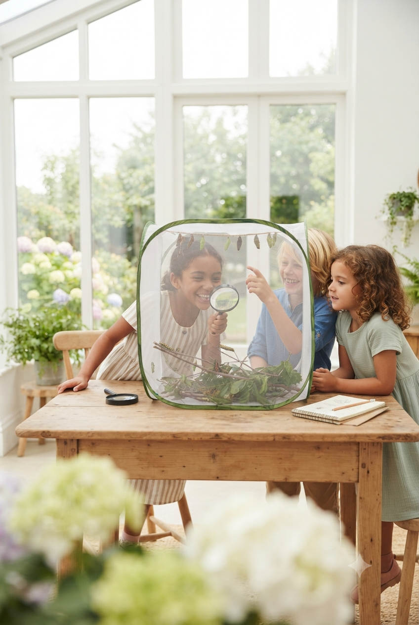Observe butterflies grow and develop.