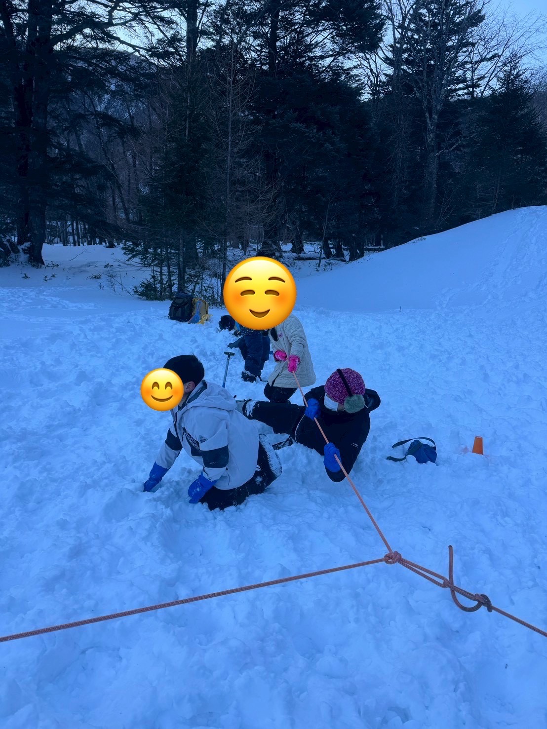 雪上綱引き