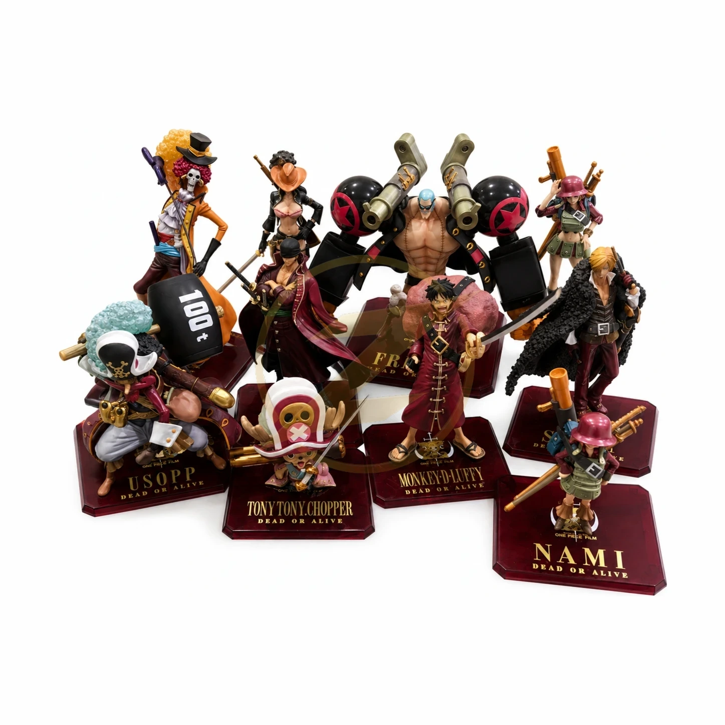 One Piece Dead or Alive - Set Sombrero de Paja (Luffy, Zoro, Sanji, Nami, Usopp, Chopper, Robin, Franky, Brook) original