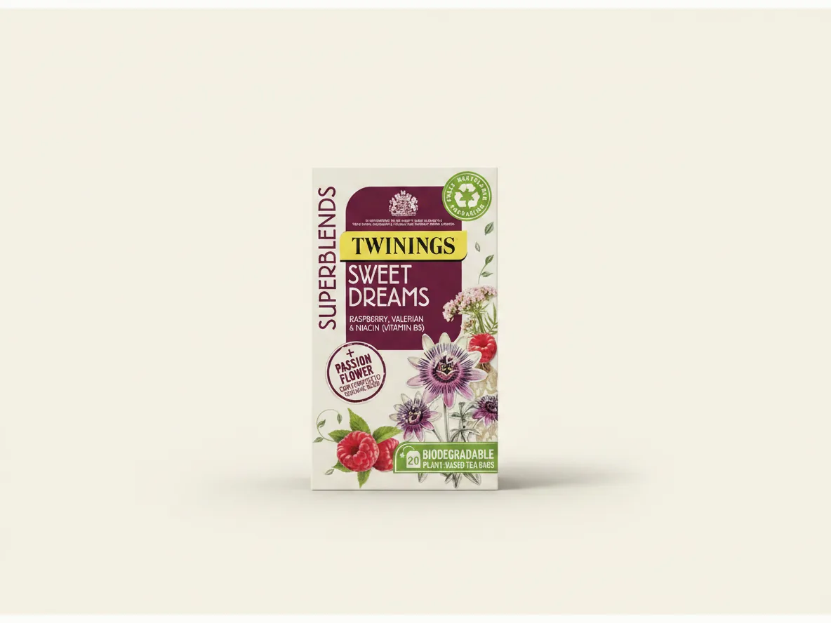 Twinings Superblends Sweet Dreams Raspberry, Valerian & Niacin (Vitamin B3)