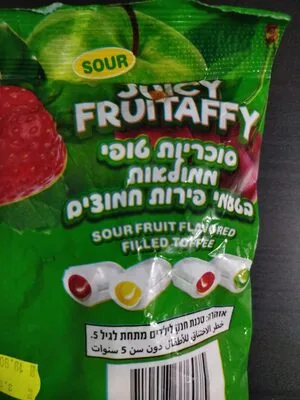 Juicy Fruitaffy Sour Fruit Flavored Filled Toffee