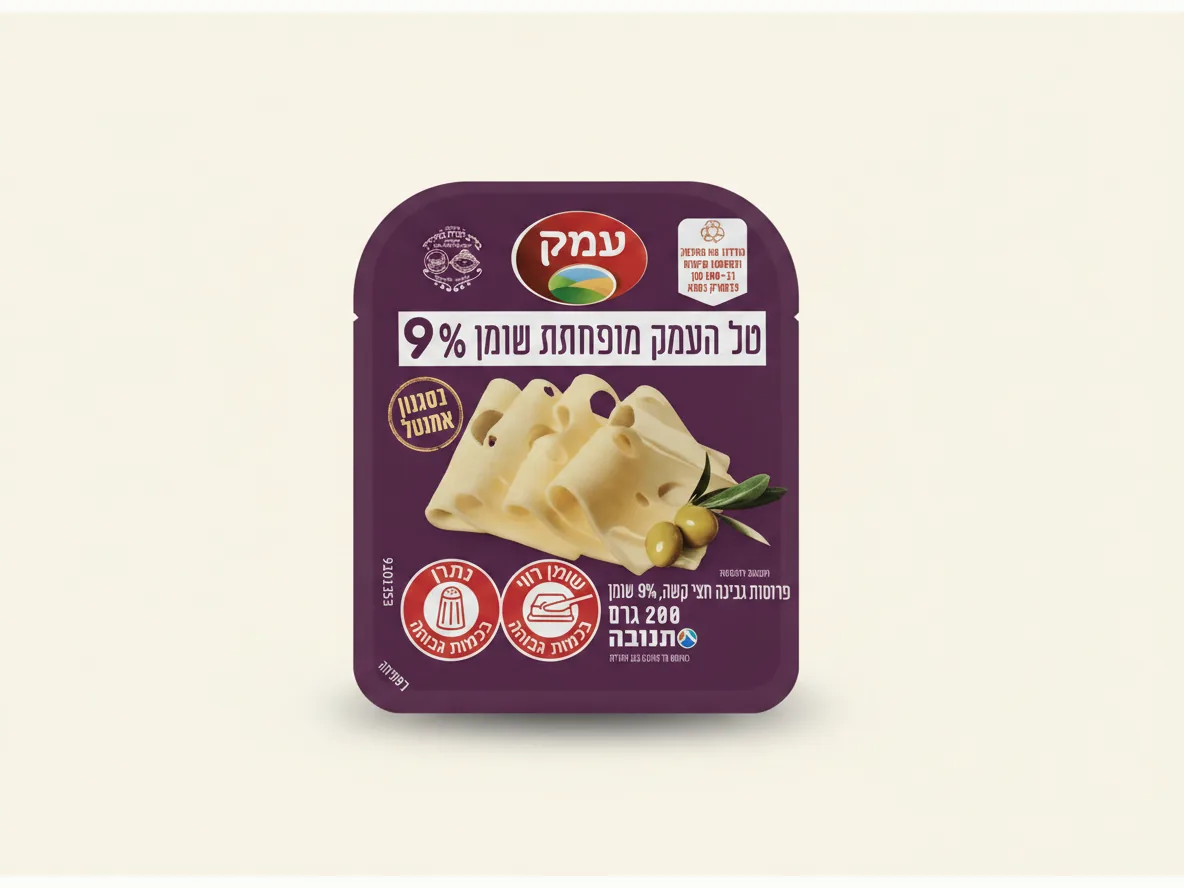 טל העמק 9% שומן בסגנון אמנטל
