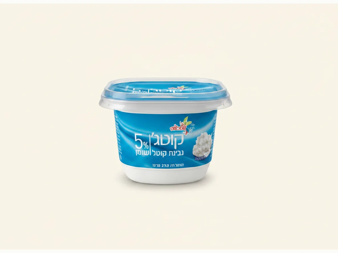 גבינת קוטג' 5% עם שמנת