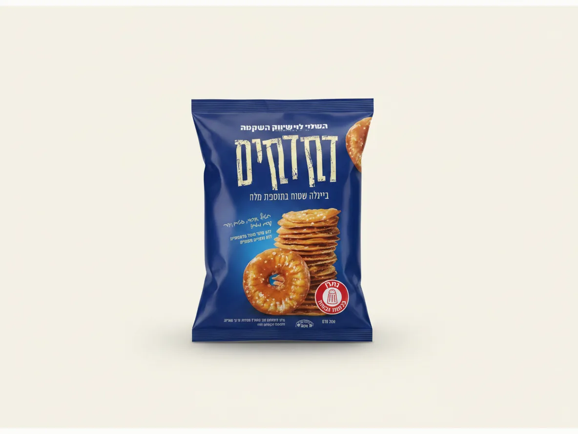 בייגלה שטוח דקדקים עם תוספת מלח