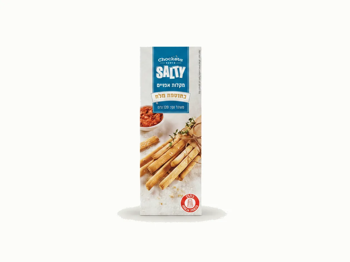 Salty Baked Sticks with added salt