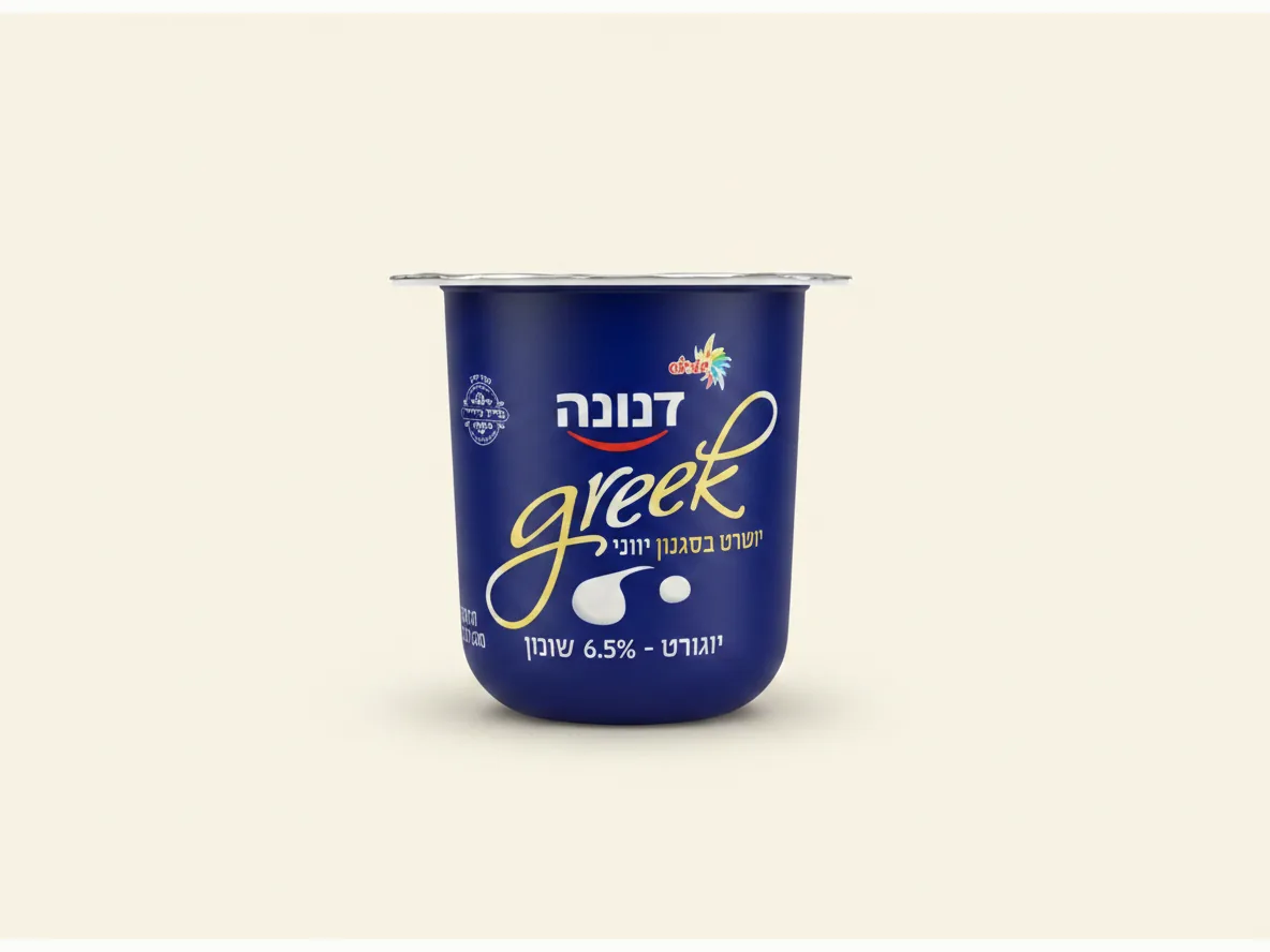 יוגורט בסגנון יווני של Danone עם 6.5% שומן