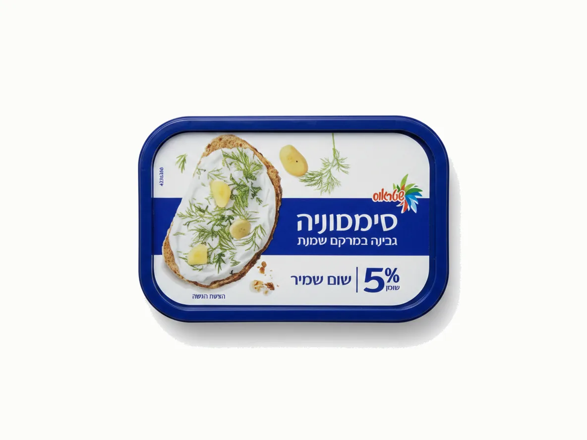 ממרח גבינת שמנת סימפוניה, שום שמיר 5%