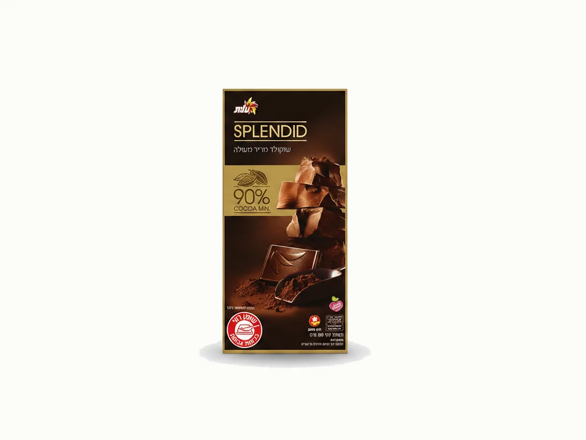 שוקולד מריר משובח Splendid 90% מוצקי קקאו