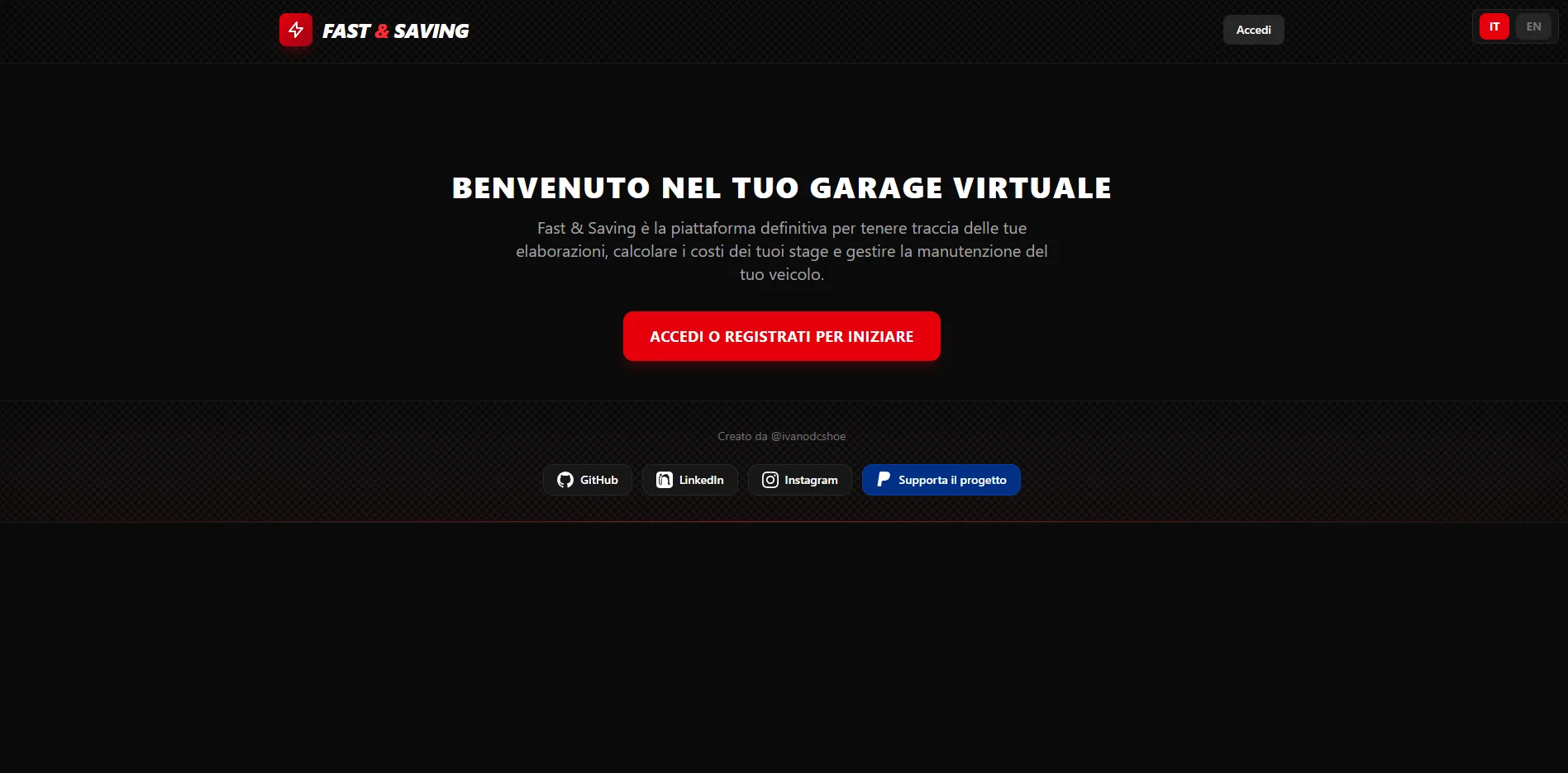 Fast & Saving: il tuo Garage Virtuale a portata di clic. La soluzione più veloce ed economica per gestire la sosta e i servizi del tuo veicolo. Scopri di più!