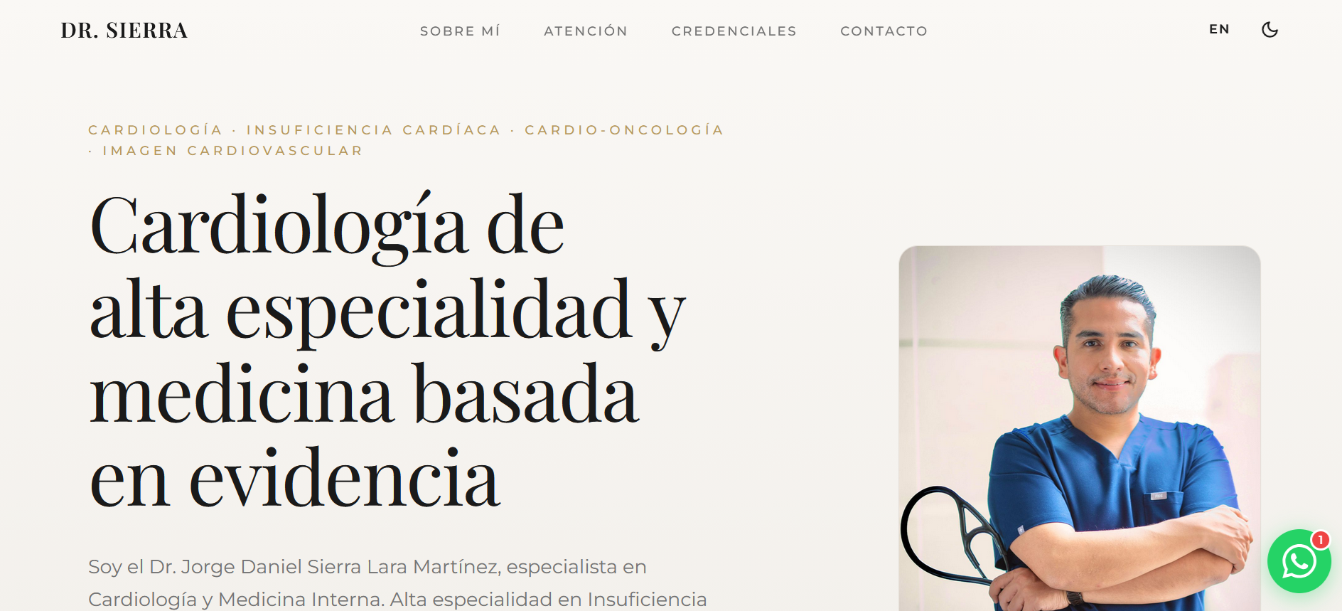 Vista previa de Medical CV Site