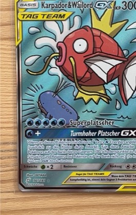 Karpador & Wailord GX, graded 8.0