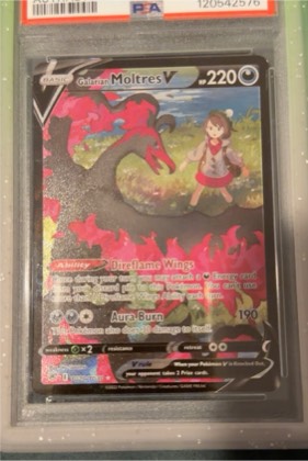 Galarian Moltres V, graded 10.0