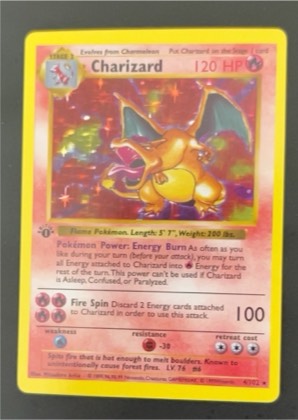 Charizard, graded 5.0