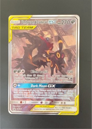 Umbreon & Darkrai GX - SM241, graded 9.5