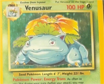 Venusaur, graded 3.0