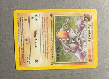 Aerodactyl (Prerelease), graded 2.5