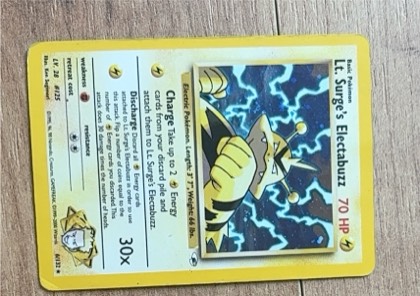 Lt. Surge's Electabuzz (6), graded 4.5