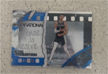 Victor Wembanyama, graded 5.5