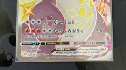 Charizard VMAX, graded 8.5