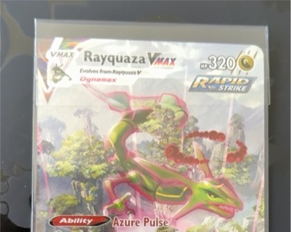 Rayquaza VMAX, graded 9.0