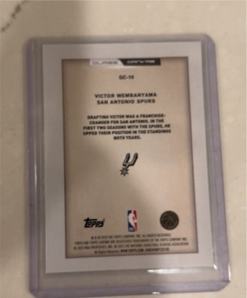 Victor Wembanyama, graded 9.0