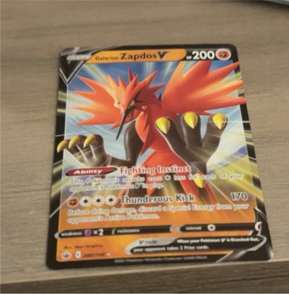 Galarian Zapdos V, graded 9.0