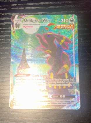 Umbreon VMAX (Alternate Art Secret), graded 7.5