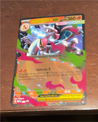 Mega Charizard X ex - 029 graded 6 & below